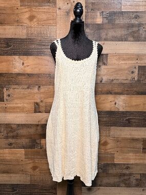 Latin's Hand Women's Cream Ivory Sweater Dress XL Extra Large L TEP 126